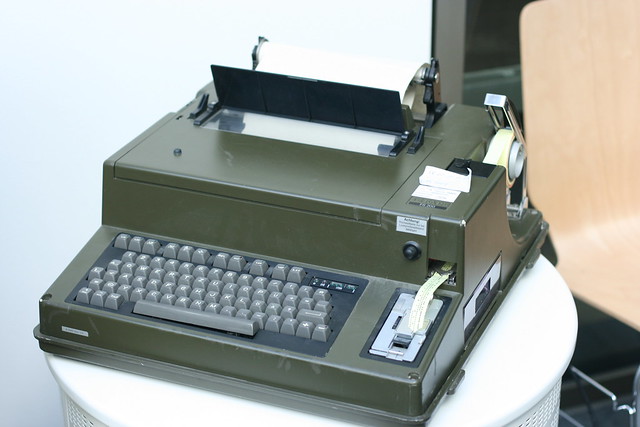 Uma máquina de telex