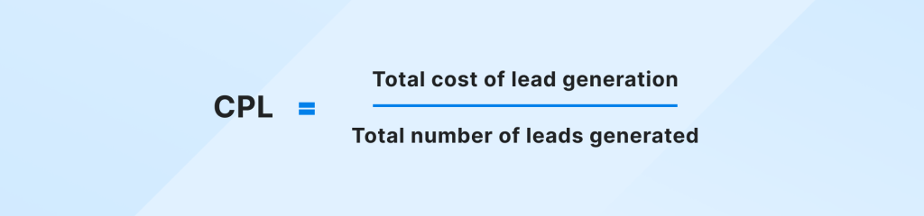 SMS marketing cost per lead formula