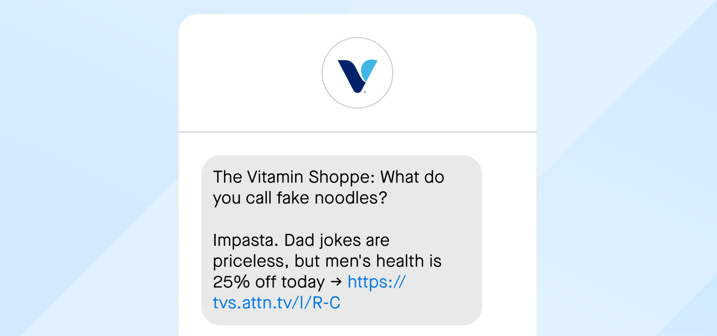 Vitamin Shop SMS marketing 