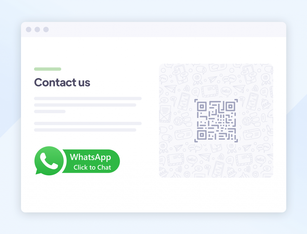 Promote WhatsApp for customer service availability